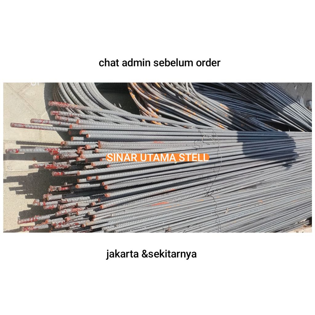 Besi Beton Ulir 13 mm x 12meter 12,5/ Besi Beton 13mm ulir x 12 meter 12,5