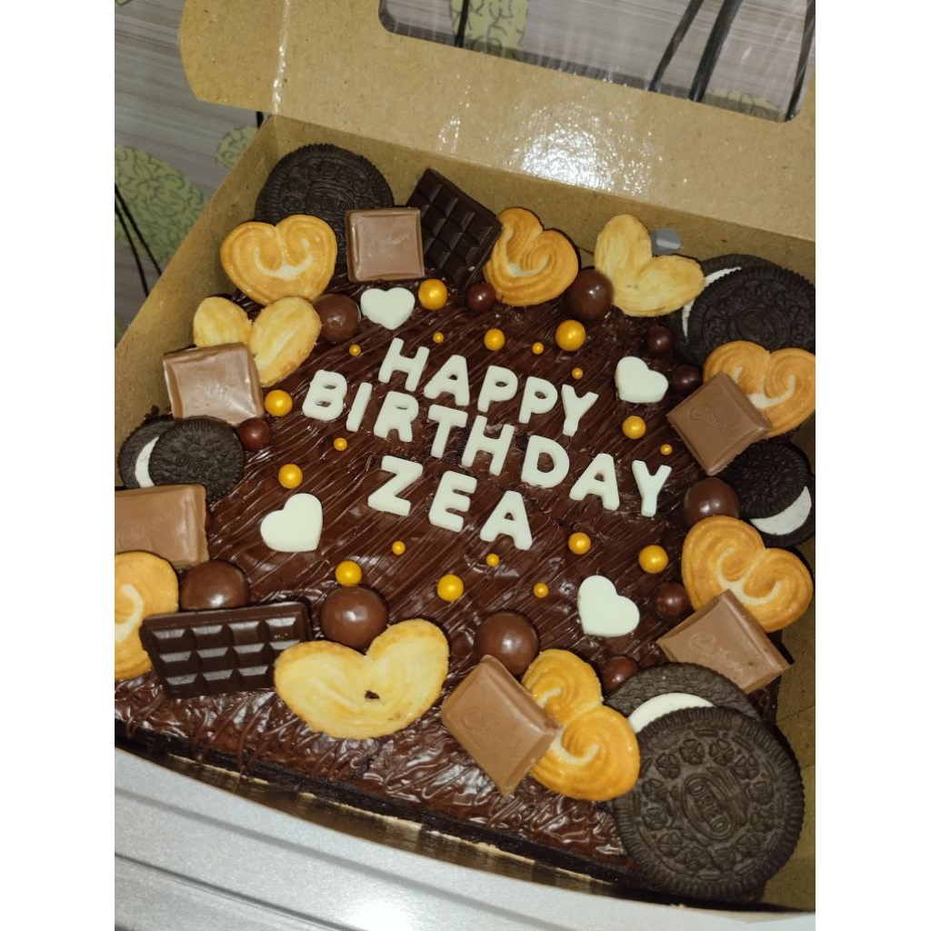 Brownies Ulang Tahun / Brownies Ultah / Kue Ulang Tahun