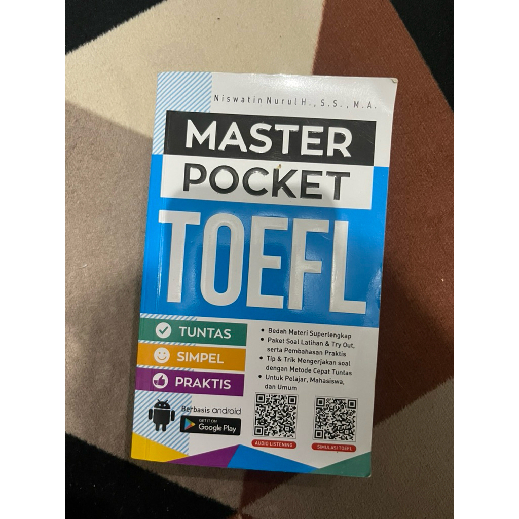 Preloved Buku Master Pocket TOEFL