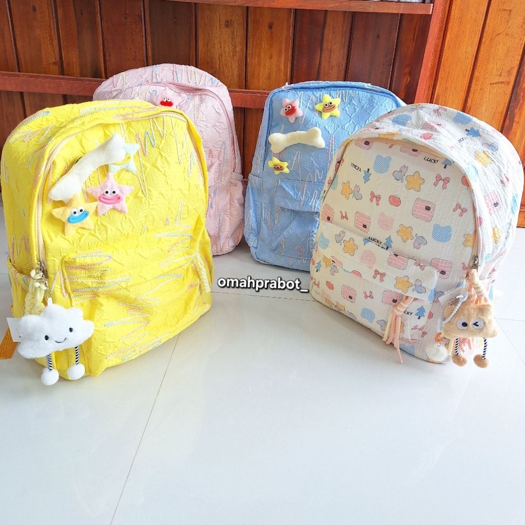 Omah Prabot - Tas Ransel Sekolah Tas Sekolah Kekinian Tas Viral Tas Sekolah Korea