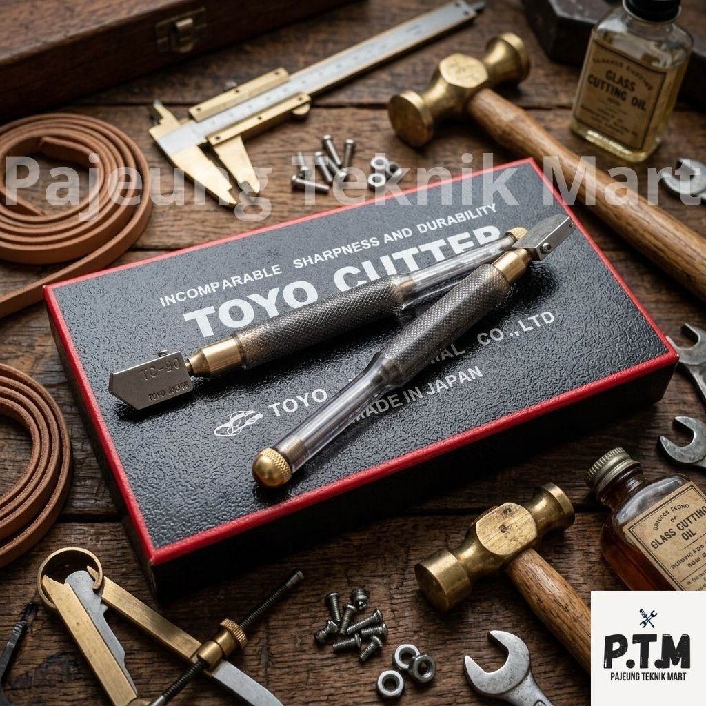 Toyo Cutter Alat Pemotong Kaca Keramik Tc 90 Asli Original Japan Pisau Potong Ubin