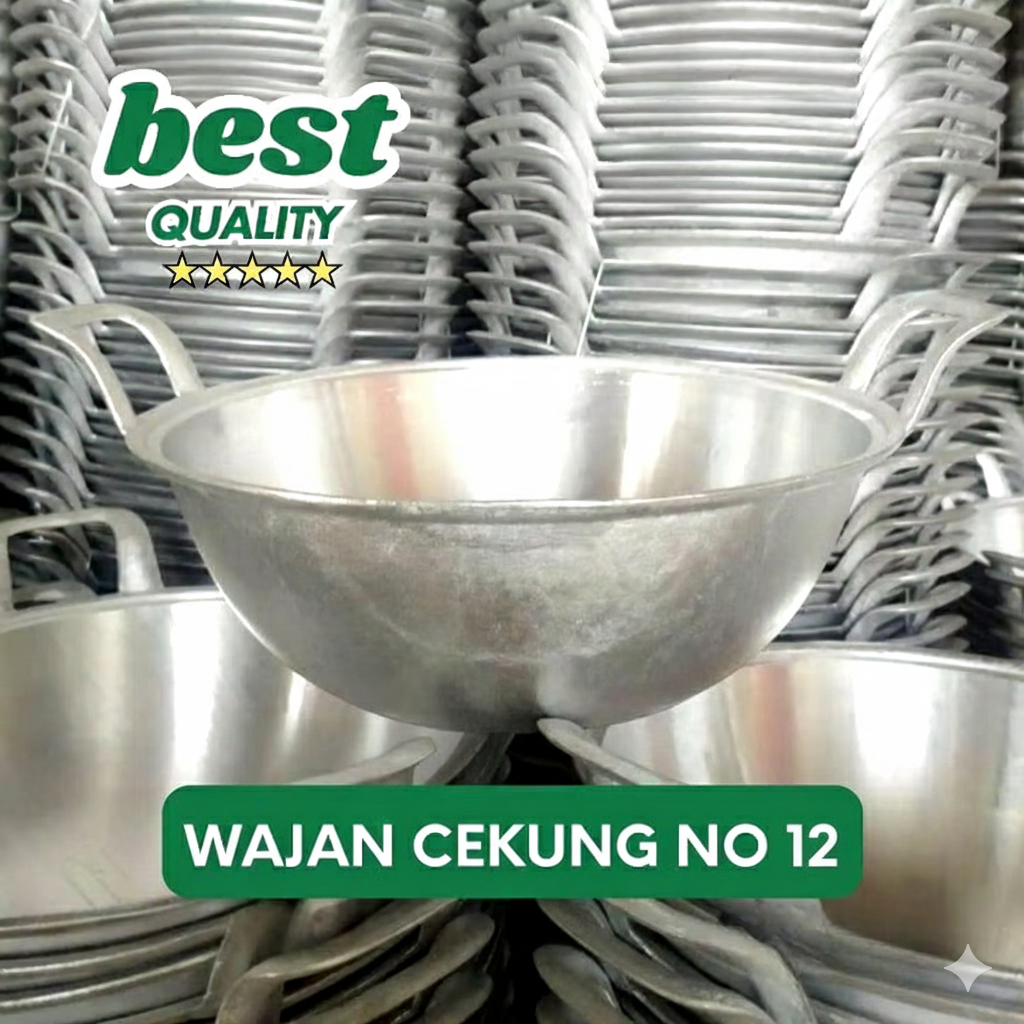 Wajan Cekung Aluminium Anti Lengket Termurah