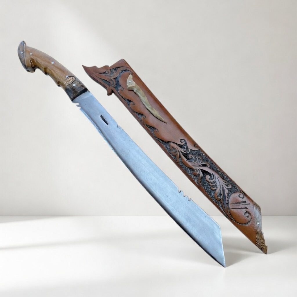 Pisau Golok Panjang Baja Per Kuat Ergonomis