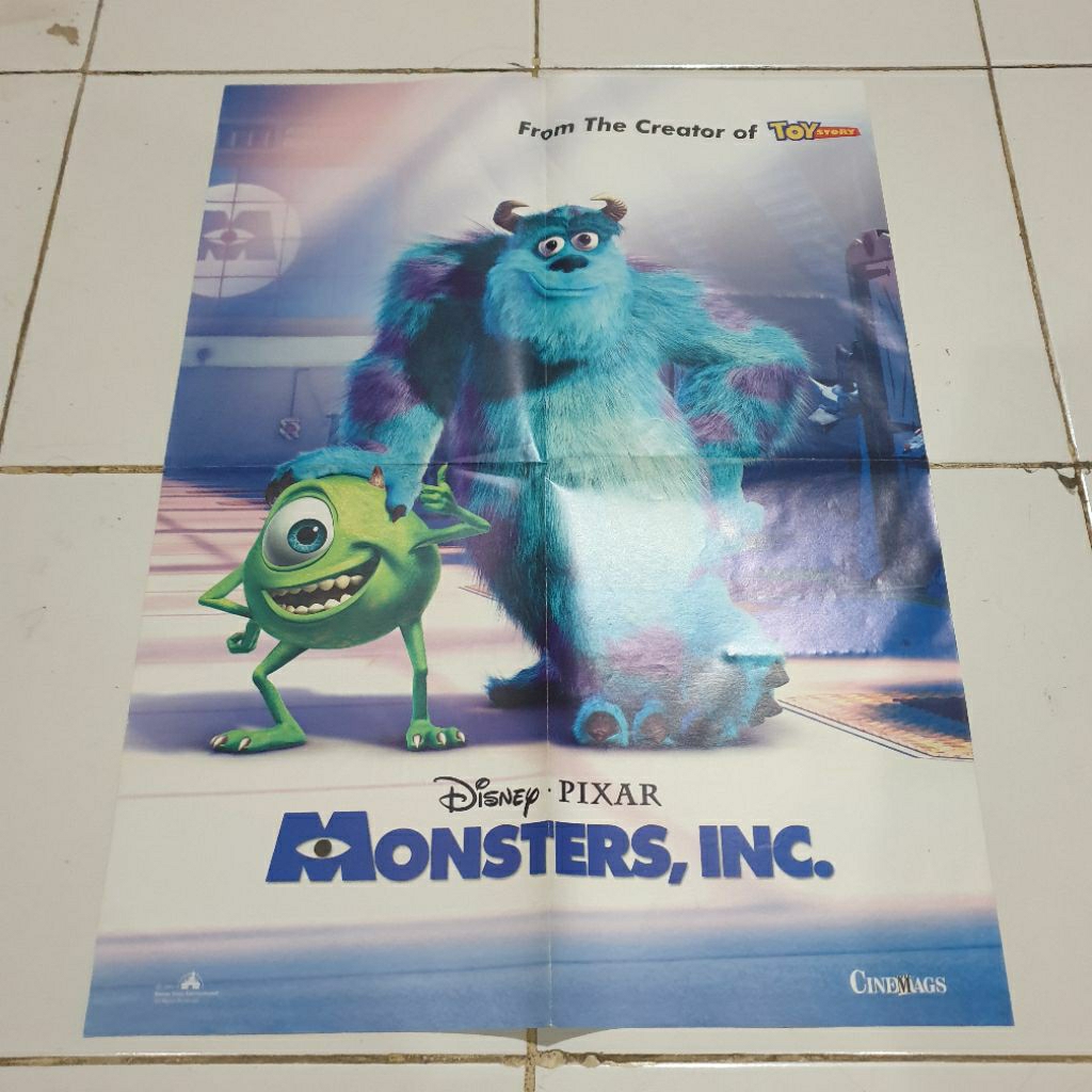 Poster Vintage Official Cinemags Monster Inc POSTER 2 SISI