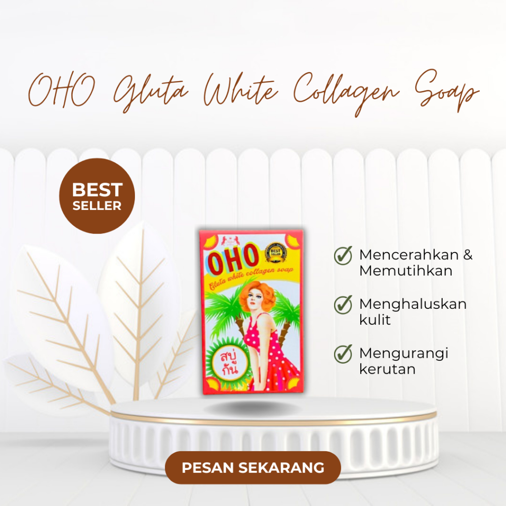 OHO GLUTA WHITE COLLAGEN SOAP ORIGINAL THAILAND