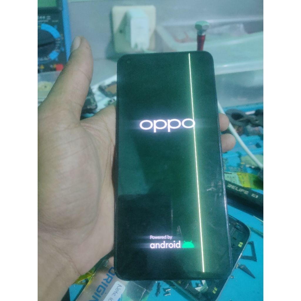Lcd Oppo Reno 5 4g/6 4g original copotan minus 1 garis