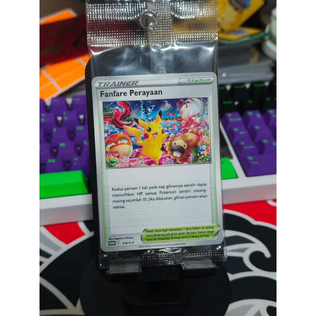 Fanfare Perayaan 374/S-P Promo Pokemon Indonesia Pikachu Fanfare Sealed