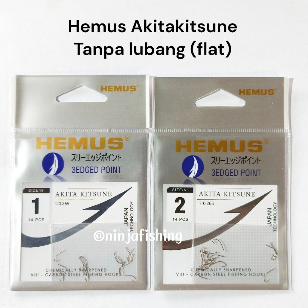 Mata Kail Tajam Hemus Akitakitsune Flat Tanpa Lubang