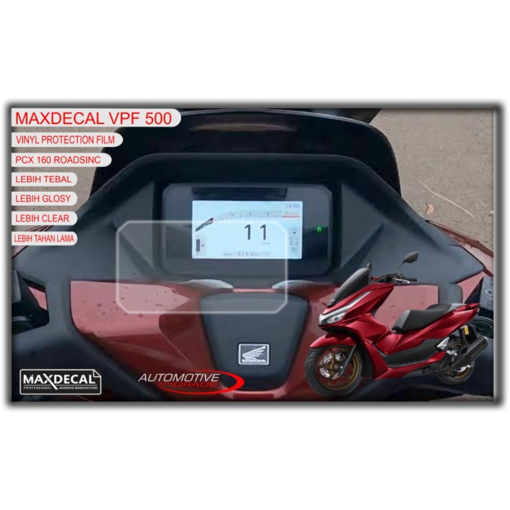 VPF TEBAL 500 micron sticker anti gores/sticker pelindung spido meter buat pcx 160 roadsinc bahan le