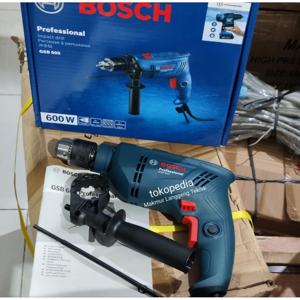 BOR LISTRIK 13MM BETON DRILL BOSCH GSB 600