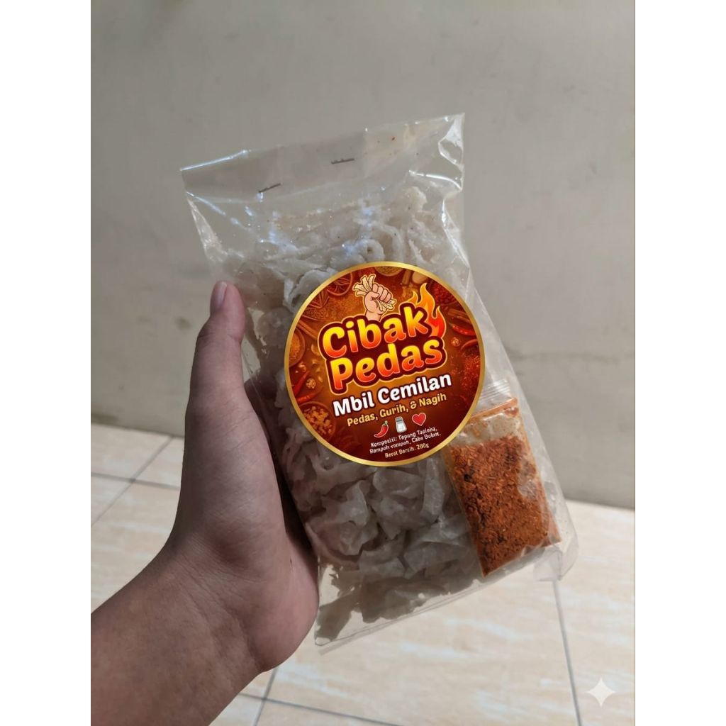 Cibak Basah 200gram  bumbu PEDASSSS