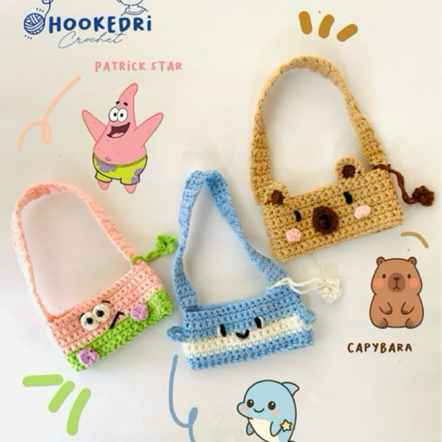 crochet cup holder karakter custom