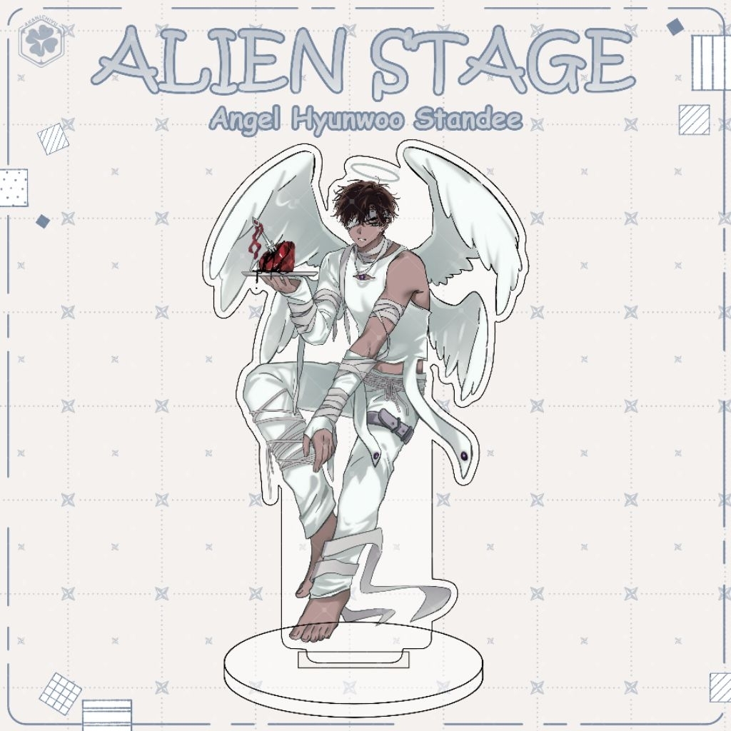 (Baca desc) Alien Stage Standee - Angel Hyunwoo - ALNST standee akrilik