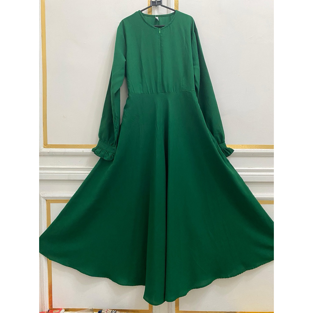 Dress ijo botol 31 “ ld 110 pjg 140