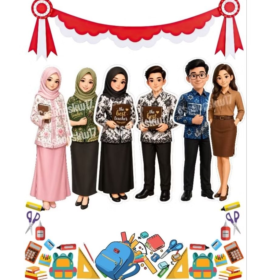 Topper Hari Guru Kartu Ucapan Teachers Day