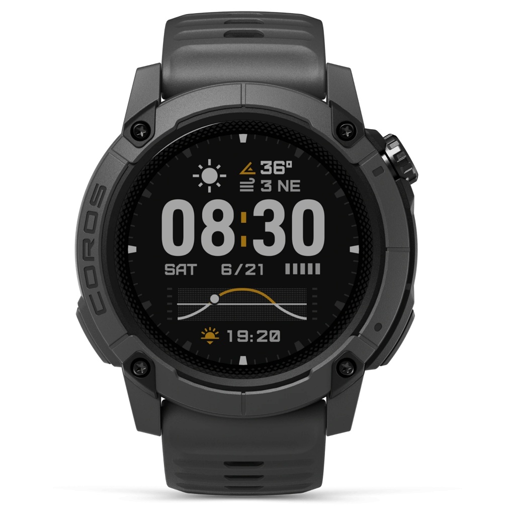 Galery Jam Tangan Coros Nomad Dark Grey Silicone Strap