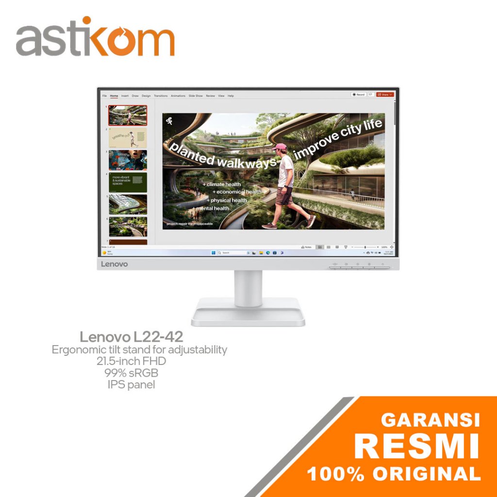 LED Monitor 22" Lenovo L22-42 FHD IPS 100Hz 4ms
