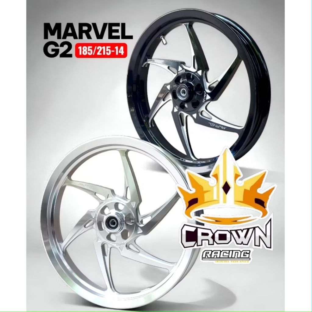 Velg Power Marvel G2 Gen2 V2 Ring 14 Yamaha Mio M3 Z S Gear / Fino 125 / Soul GT 125 / Xride 125 / X