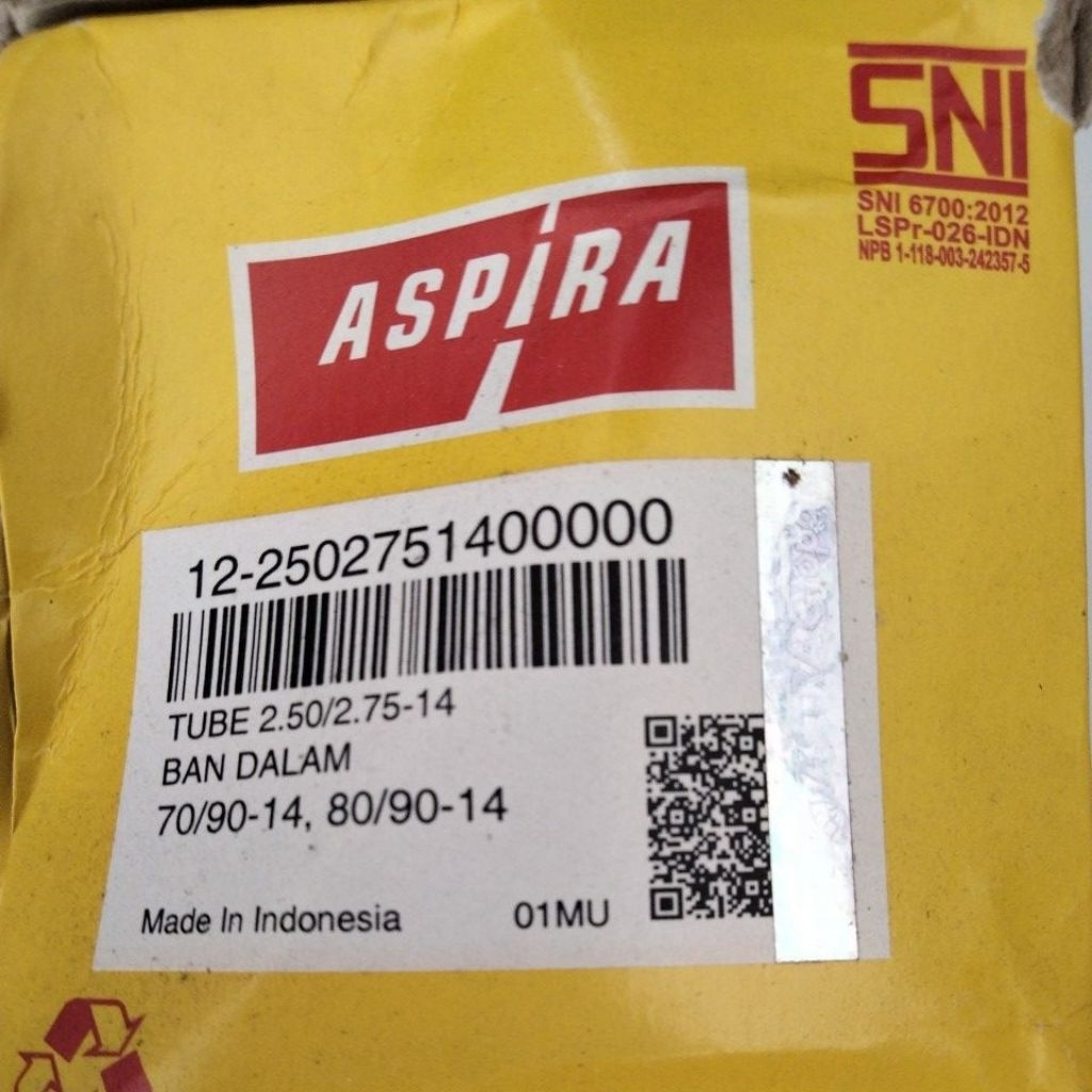 Ban Dalam Aspira 70/90 14