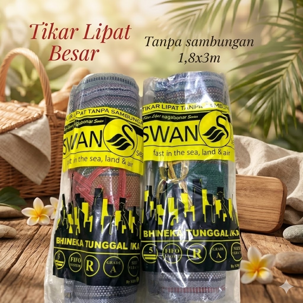 Tikar Lipat Multifungsi Merk Swan Sea Tanpa Sambungan Ukuran 1,8mx3m || Tikar Hajatan || Tikar Pikni