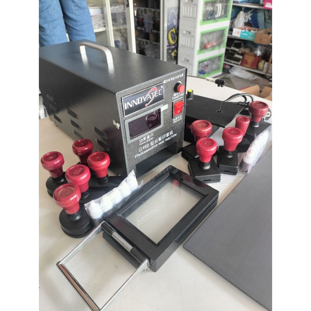 PAKET MESIN STEMPEL FLASH INNOVATEC 3 LAMPU IMPORT
