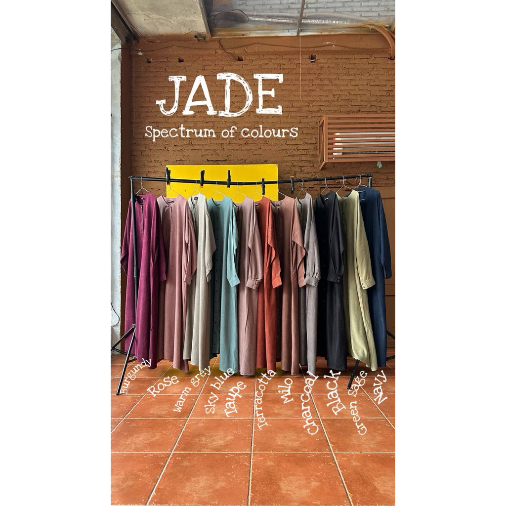 Abaya Jade Baby Corduroy by Malikah | Dress Premium Bahan Baby Corduroy Lembut & Adem