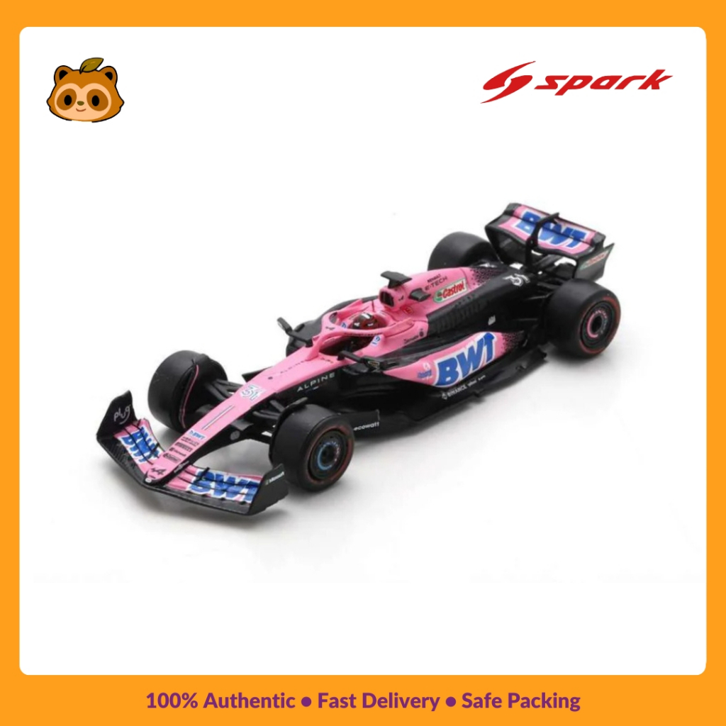 Nookitoys - Spark Alpine A523 BWT F1 Team Esteban Ocon Sparky | Diecast Model Car 1:64 | Mobil F1 Mi
