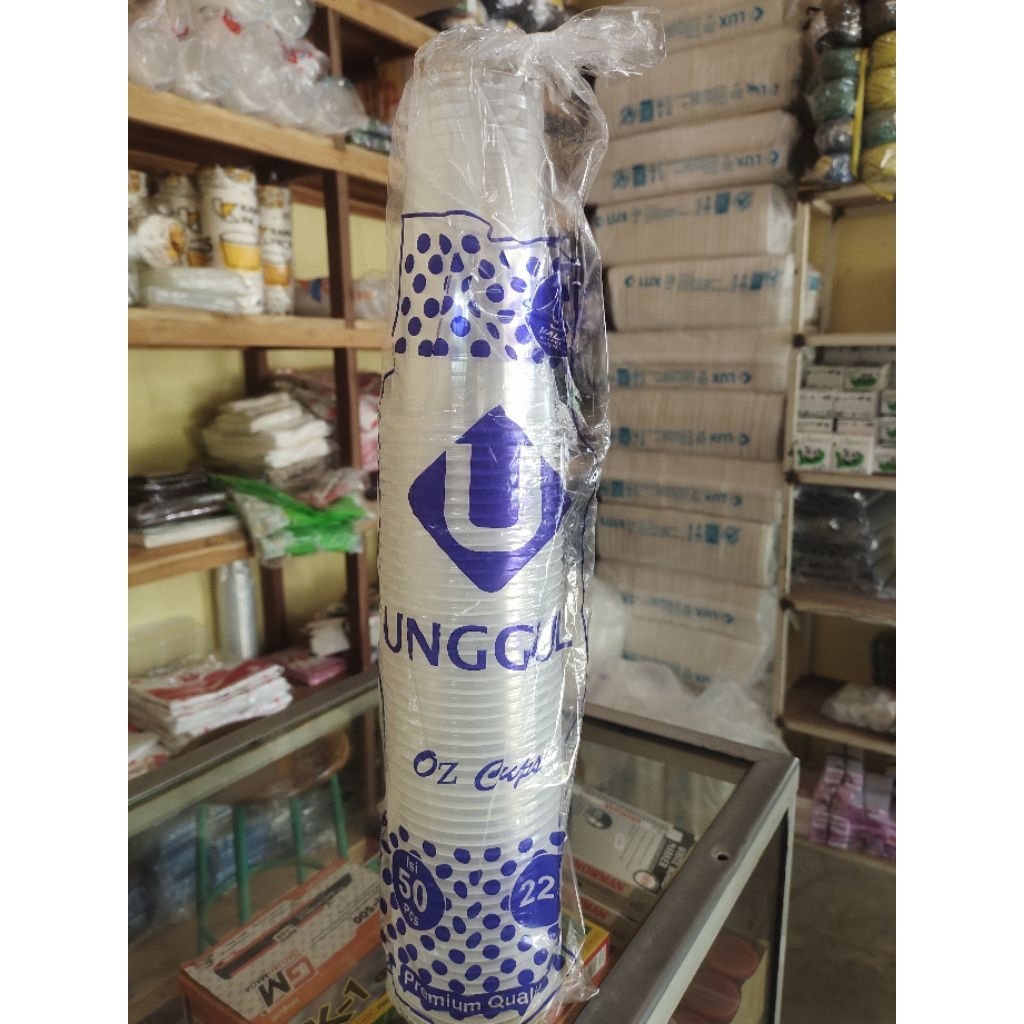 cup unggul datar 8 gram 22 oz