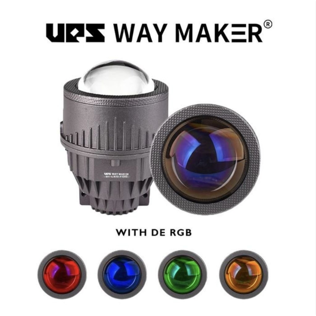 Foglamp Bilaser Biled RGB UPS WAY MAKER F55 Bluelens 55 Watt 3 Inch