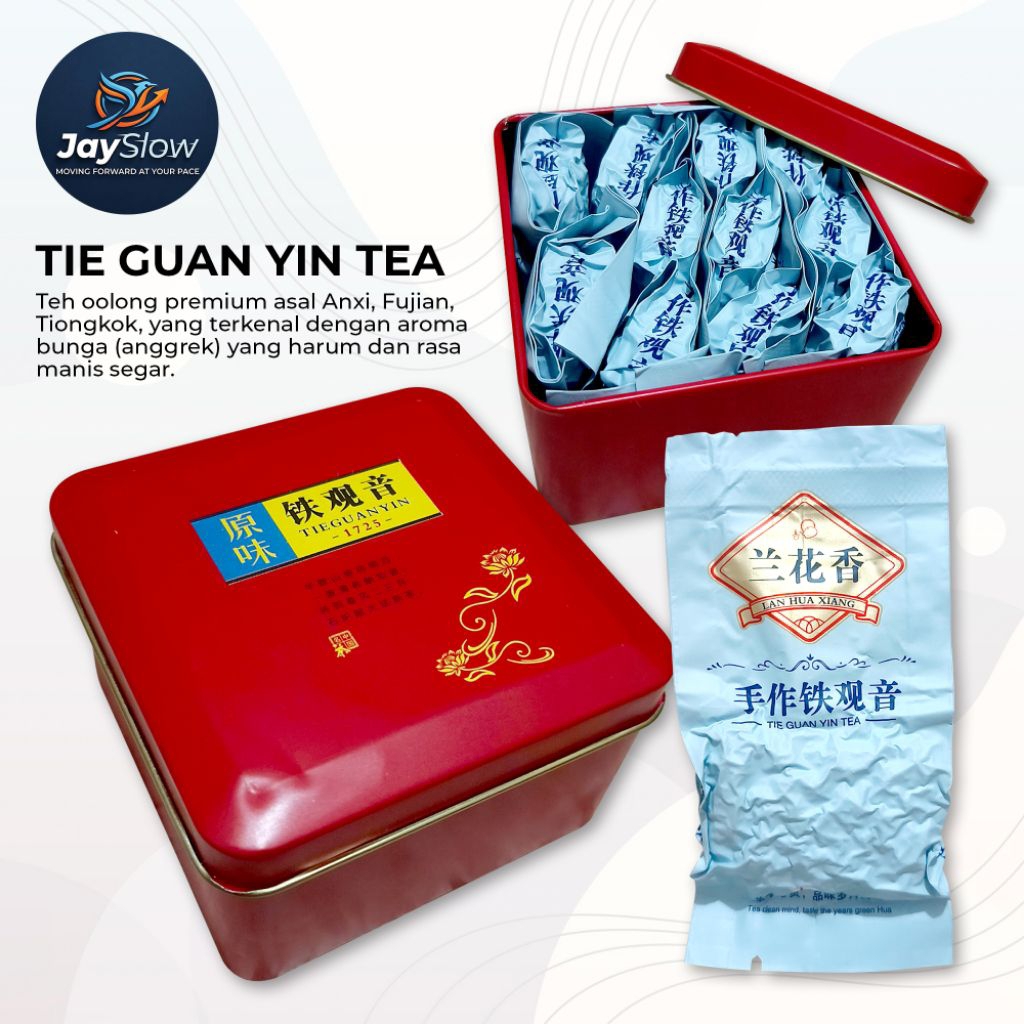 CHINESE TEA BOX - Teh China Kaleng TIE GUAN YIN
