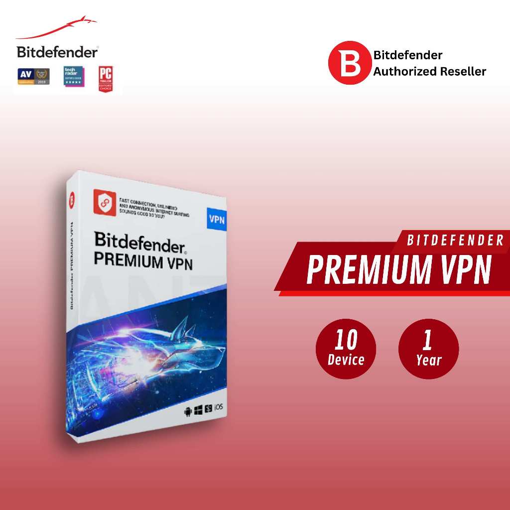 Antivirus Bitdefender Premium VPN 10 Devices 1 Year | ORIGINAL LICENSE | No Sharing