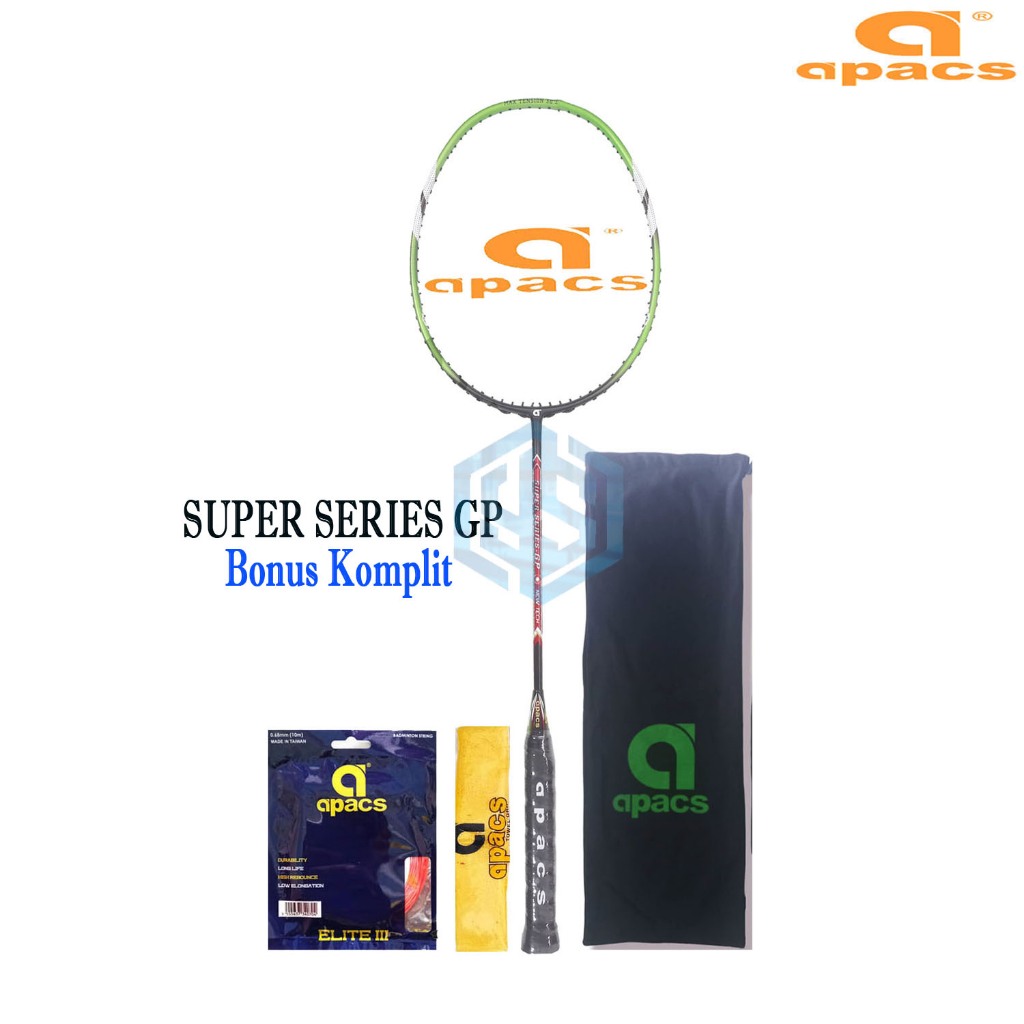 Raket Badminton Apacs Super Series GP Bonus Komplit  Apacs Super Series GP