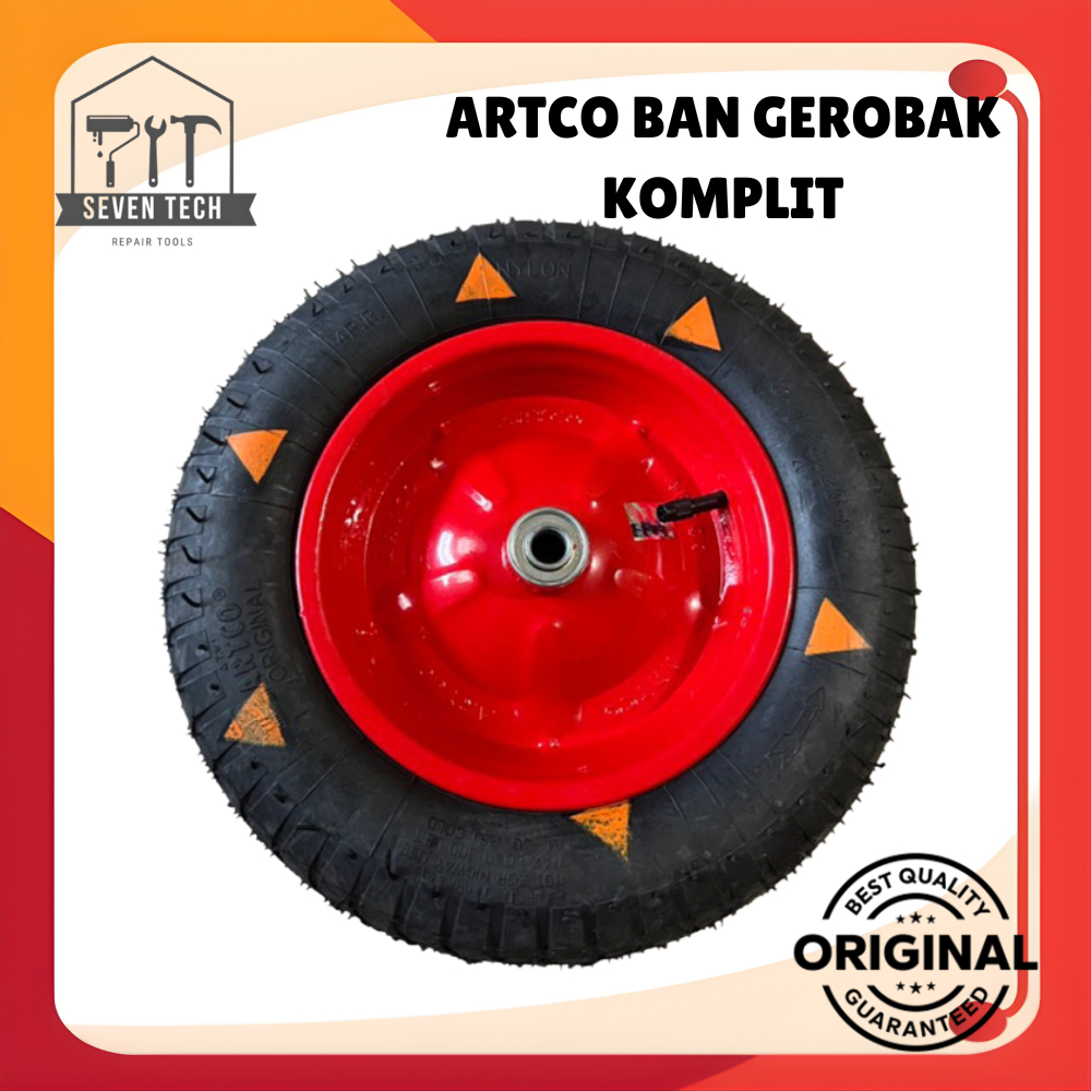 ARTCO BAN KERETA SORONG KOMPLIT(LUAR+DALAM+LAHAR+VELG) BAN ANGKONG/GEROBAK KOMPLIT