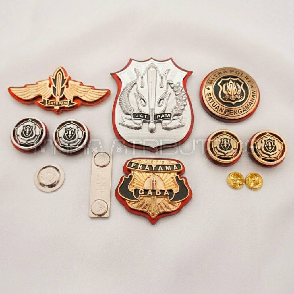 PIN KEWENANGAN SATPAM BRIVET SATPAM MONOGRAM WING SATPAM MITRA POLRI