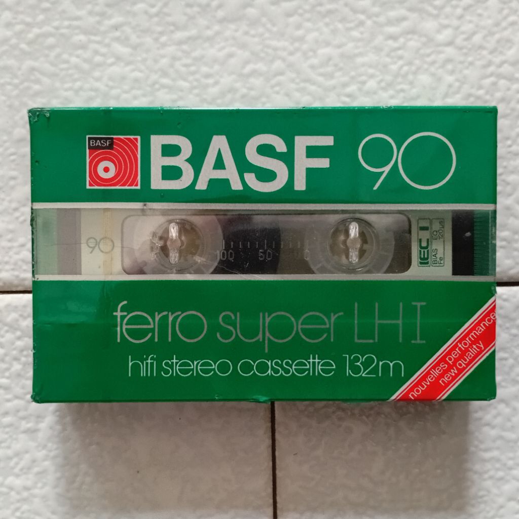 Kaset Kosong BASF ferro super LH I 90 Type I (1981) Blank Cassette Tape Sealed Nos