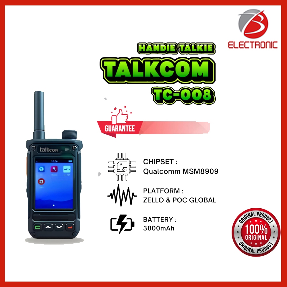 HT Poc Talkcom TC-008 4G wifi Zello Poc Global - Zello