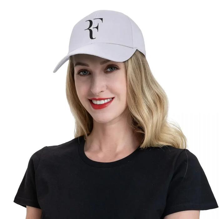 Men Women RF Roger Federer Patch Tennis Hats curved Baseball Caps Polyester Hat Trucker Hat Adjustab