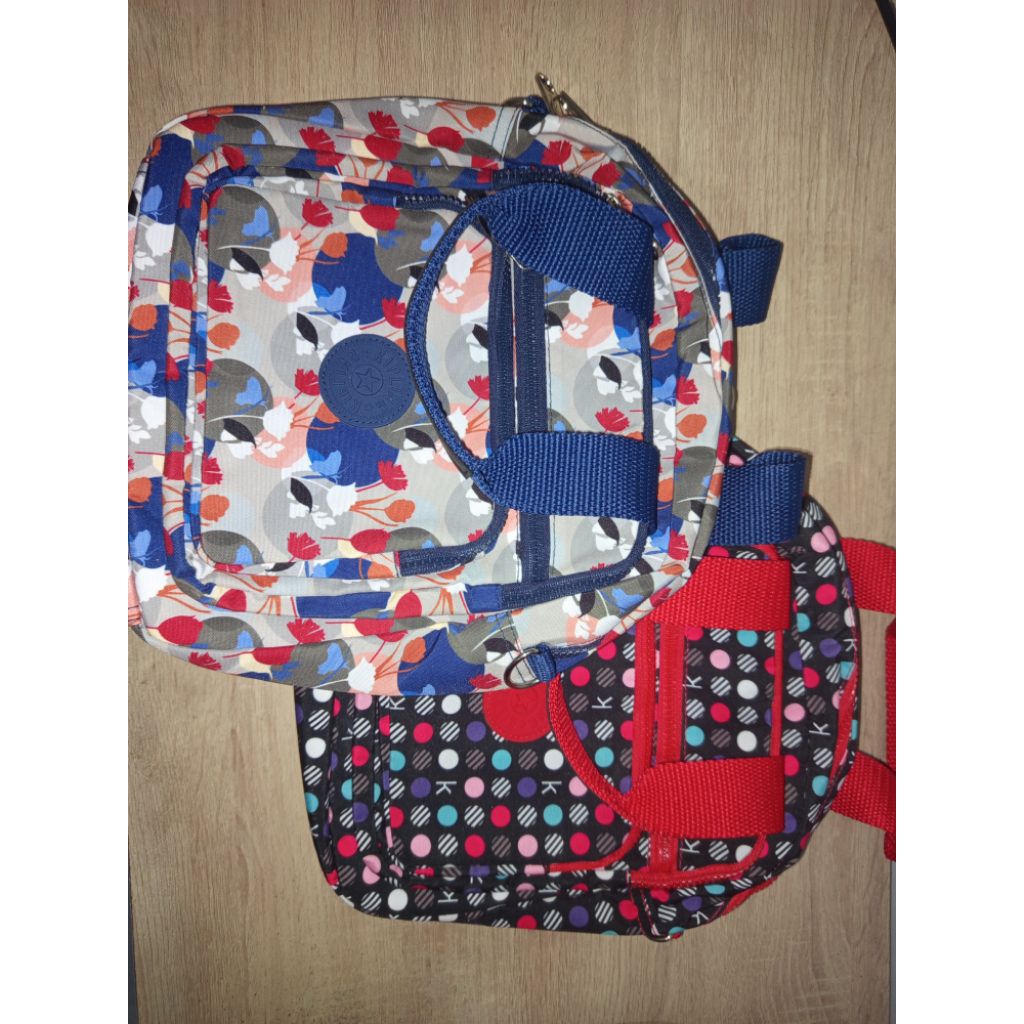 Tas Ransel Mini Kipling – Backpack & Slingbag Wanita Multifungsi (Tali Lepas Pasang, Banyak Kantong)
