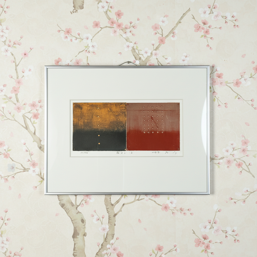 Lukisan Kolektor Takahiko Hayashi Artwork Karya Artistik Seni Minimalis Jepang Kanvas Dinding Aesthe