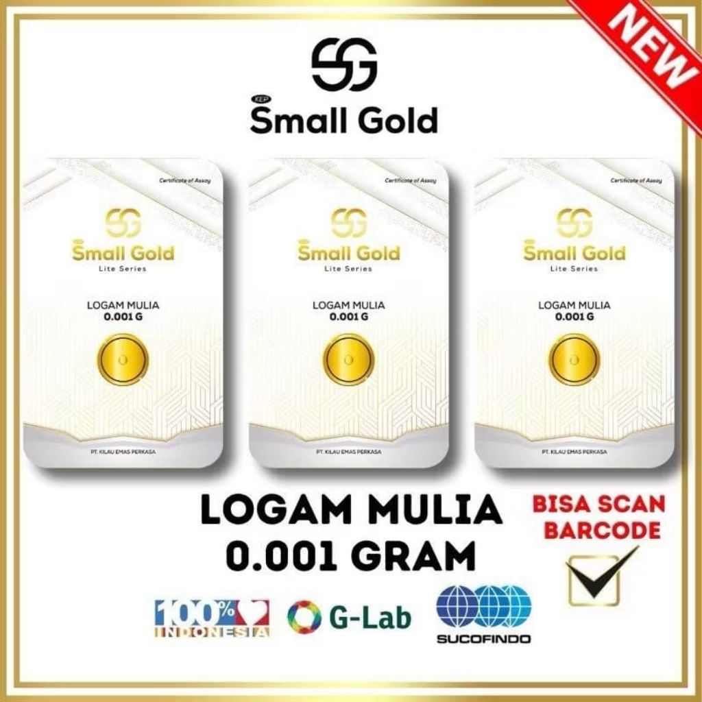Logam Mulia Emas Small Gold 0.001 Gram