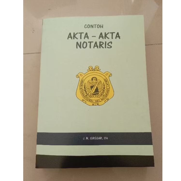 contoh akta - akta notaris J.N.SIREGAR.S,H