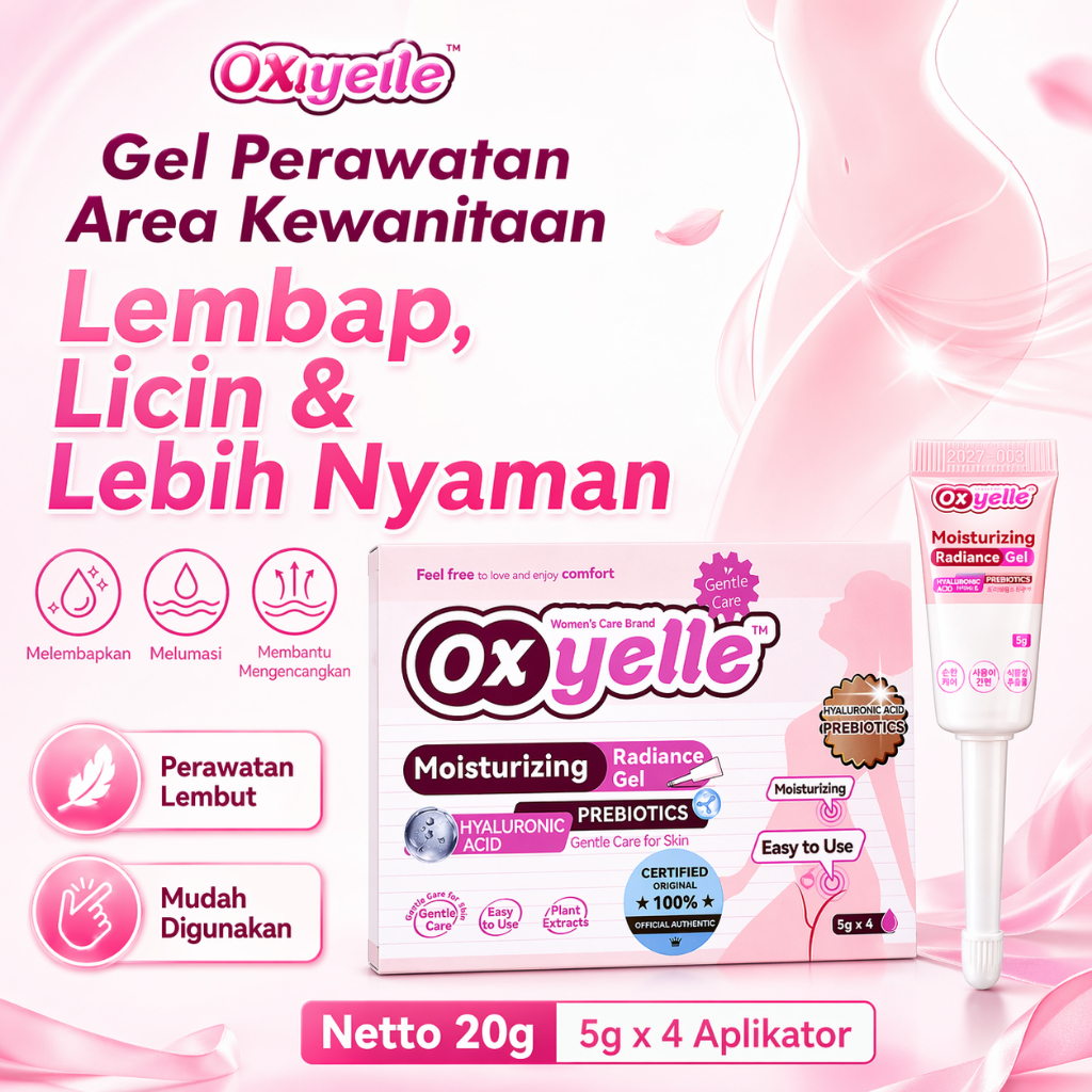(COD) Oxyelle Moisturizing Radiance Gel 20g Gel Perawatan Area Kewanitaan Pelembap Miss V Pelumas Wa