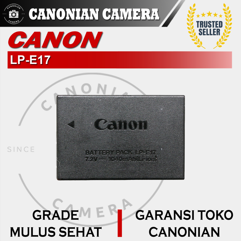 Original Battery Baterai Canon LP-E17 For Canon 77D / 200D / 750D / 760D / 800D / M3 / M5 / M6