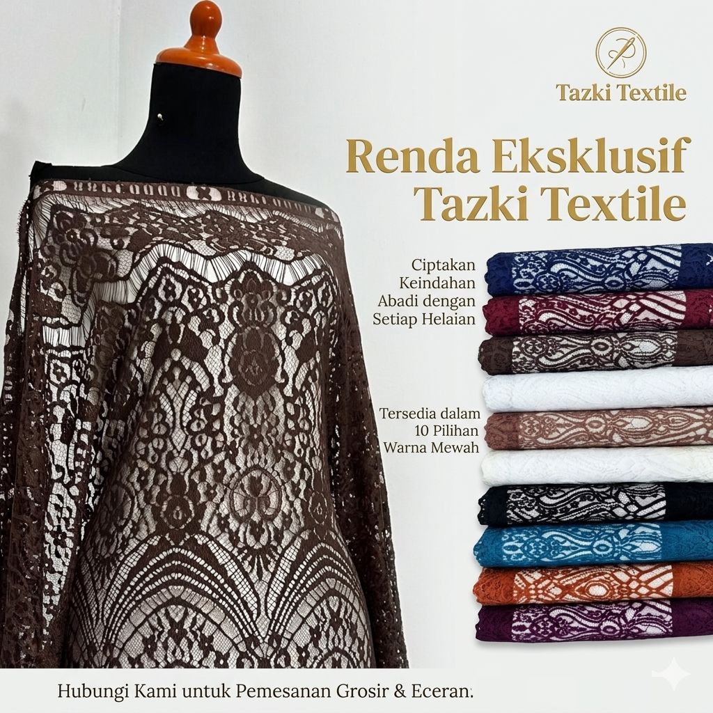 Kain Brokat Semi Prancis Katun Premium Gread A Motif Sultan BAKAL KEBAYA KATUN KAIN KEBAYA MURAH ISI