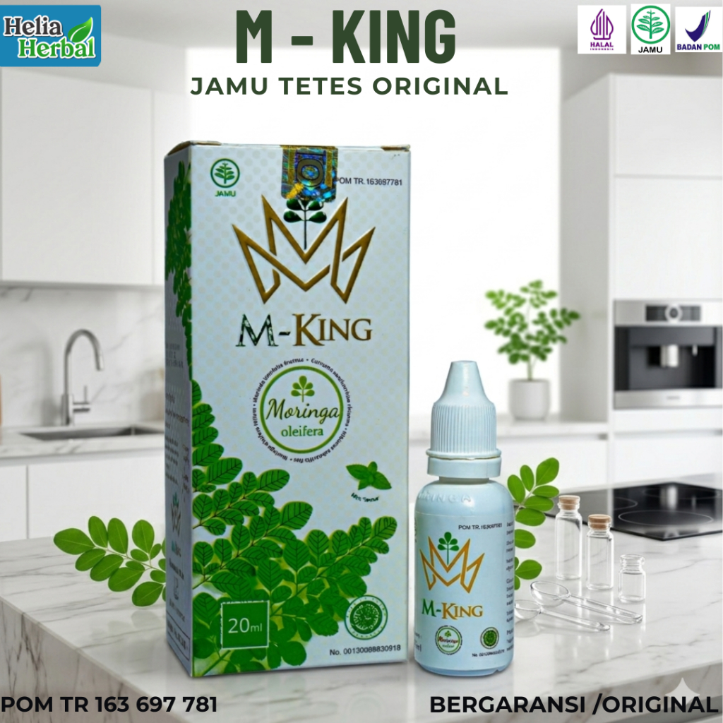 M- King - Moringa king  RAJANYA JAMU TETES HERBAL multivitamin  menjaga kesehatan Original BPOM MUI
