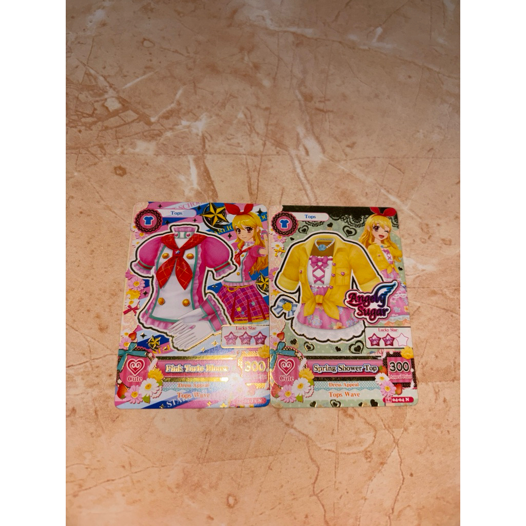 [BOOKED] Aikatsu Pink Torte Blouse & Spring Shower Top Ichigo Card