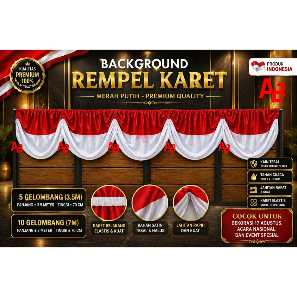 BENDERA BACKGROUND KARET MERAH PUTIH BACKGROUND CANTIK GEDUNG MERAH PUTIH KARET