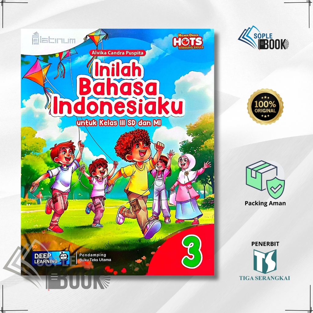 Buku Inilah Bahasa Indonesiaku SD/MI Kelas 3 Platinum Tiga Serangkai Kurikulum Merdeka