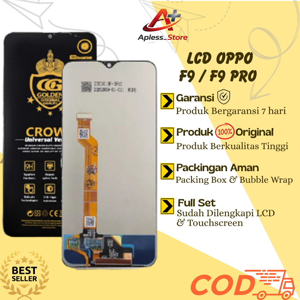 LCD TOUCHSCREEN OPPO F9 / OPPO F9 PRO / REALME 2 PRO / REALME U1 ORIGINAL COMPLETE FULLSET / LCD OPP