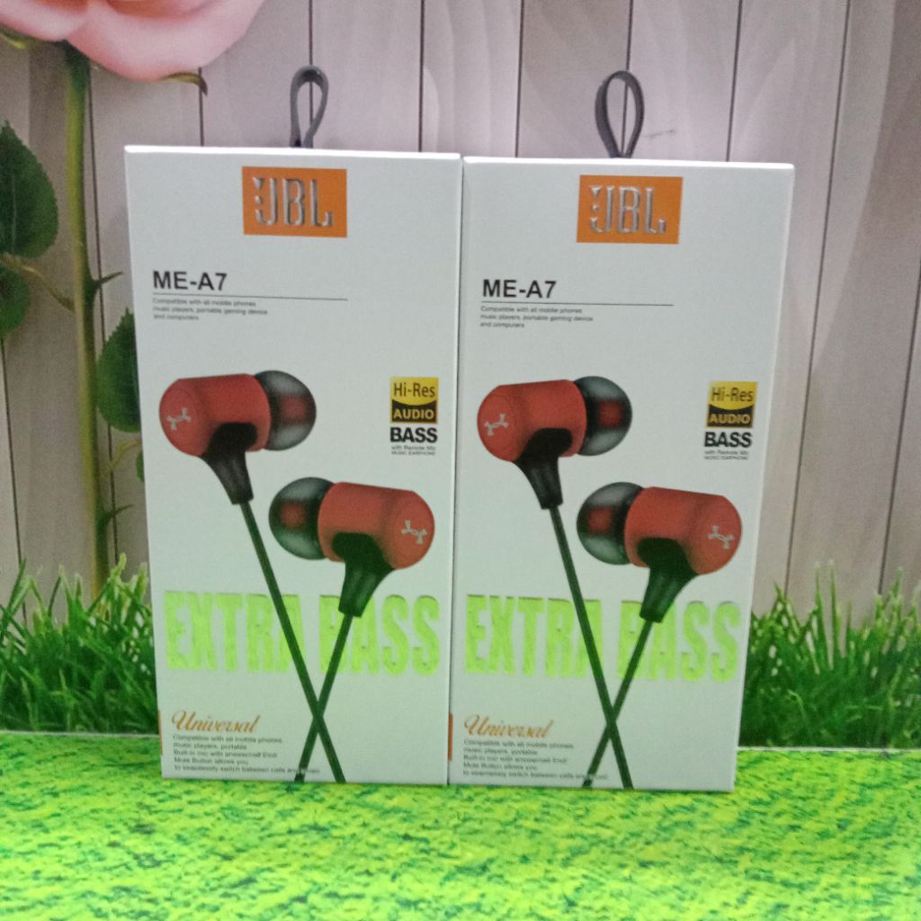 HANDSFREE EARPHONE JBL ME-A7 EXTRA BASS UNIVERSAL EARPHONE MURAH